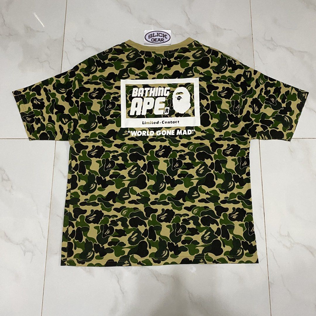 Bape ABC Camo Tee (Category: Tshirts & Polo Shirts ) located in Quezon City. Submitted by slickgearph (Listing ID 1466772307, Image 2). Description: Bape ABC Camo Tee Free Size Condition 9/10 ₱1,500 IG: slickgearph.