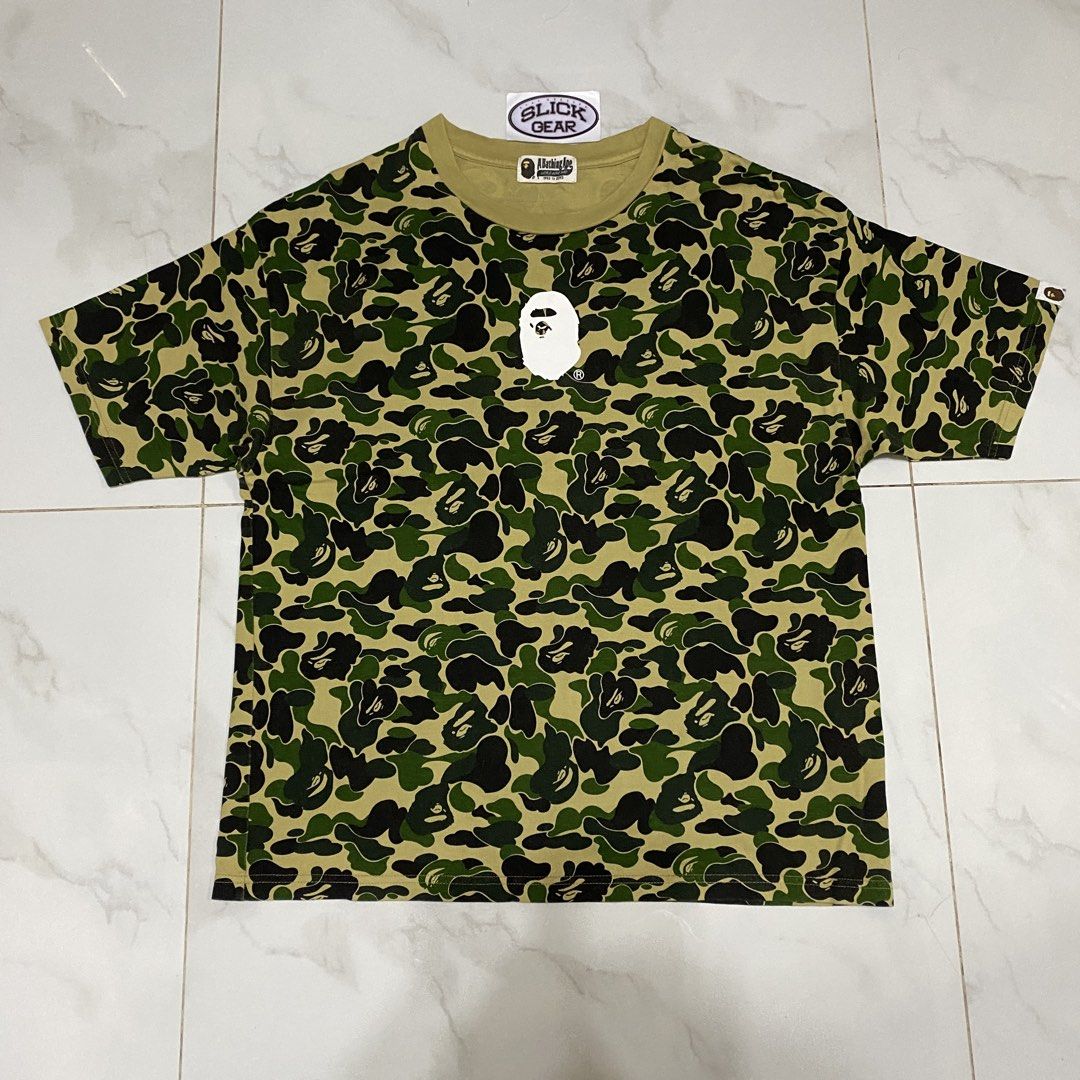 Bape ABC Camo Tee (Category: Tshirts & Polo Shirts ) located in Quezon City. Submitted by slickgearph (Listing ID 1466772307, Image 1). Description: Bape ABC Camo Tee Free Size Condition 9/10 ₱1,500 IG: slickgearph.