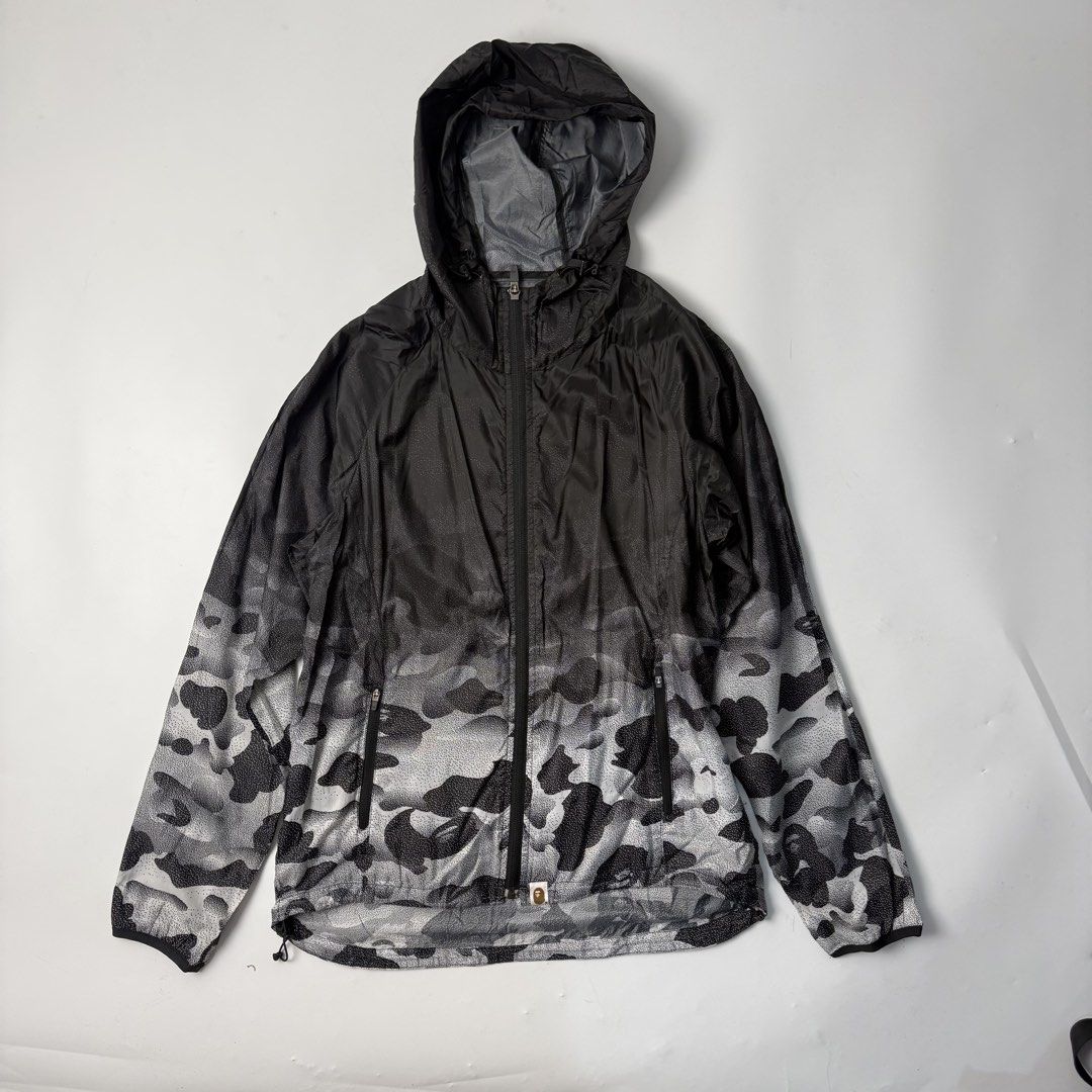 Bape Noise Camou Windbreaker (Category: Coats, Jackets and Outerwear) located in Quezon City. Submitted by beastmnl (Listing ID 1466661849, Image 1). Description: Dimension 20 width 25-28 length .