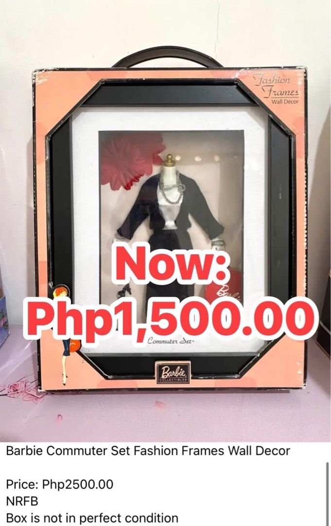 Barbie Dolls SALE ‼️ (Category: Kids Toys) located in Davao. Submitted by urmymel0dy (Listing ID 1466694152, Image 2). Description: ➡️NRFB ➡️ some imperfections on the box but overall in good condition ➡️ Please check each photo for the price of each item. ➡️All items are sold AS-IS. So please review photos and details before purchasing. ➡️Please message only if you’re a serious buyer. ➡️ First to pay policy Thanks for understanding! Shipping: •N