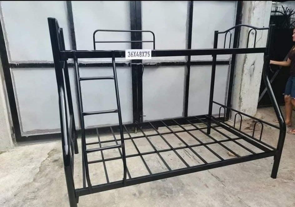 Bed frame 36x48x75 (Category: Bed Frames & Mattresses) located in Manila. Submitted by eukris (Listing ID 1466743993, Image 1). Description: Double deck, single top, double bottom..