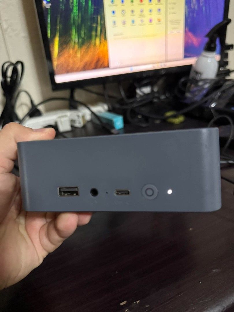 Beelink mini PC (Category: Desktops) located in Manila. Submitted by happyearth.953a15 (Listing ID 1466567261, Image 1). Description: Beelink mini PC AMD ryzen 5 6600U AMD Radeon TM graphics 32gb ram DDR5 512Gb nvme Windows 11 pro OS WiFi and bluetooth Unit with power adapter 💸💸 27,500 Location: San Andres bukid manila Pick up or deliver.
