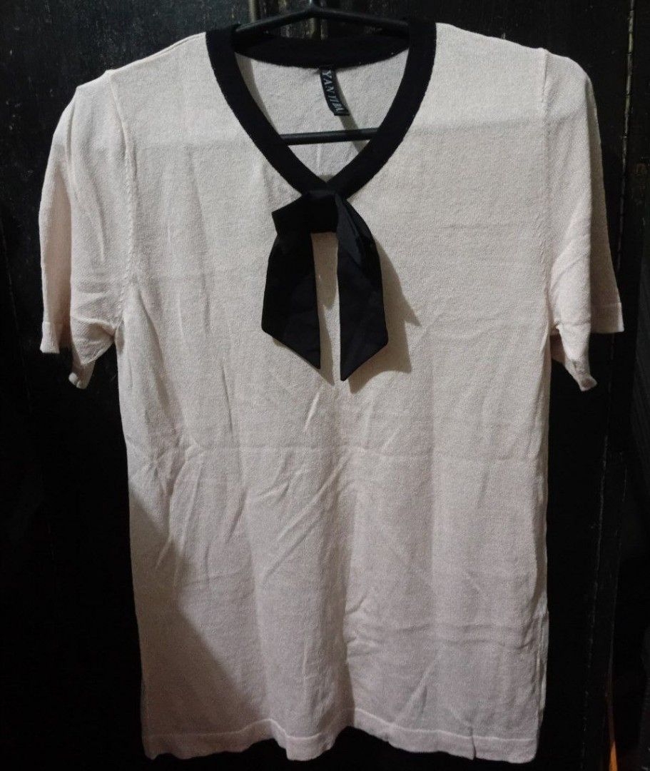 Beige Sheer Top (Category: Others Tops) located in Caloocan City. Submitted by thriftjz (Listing ID 1466678606, Image 1). Description: small-medium see through loc: South Caloocan.