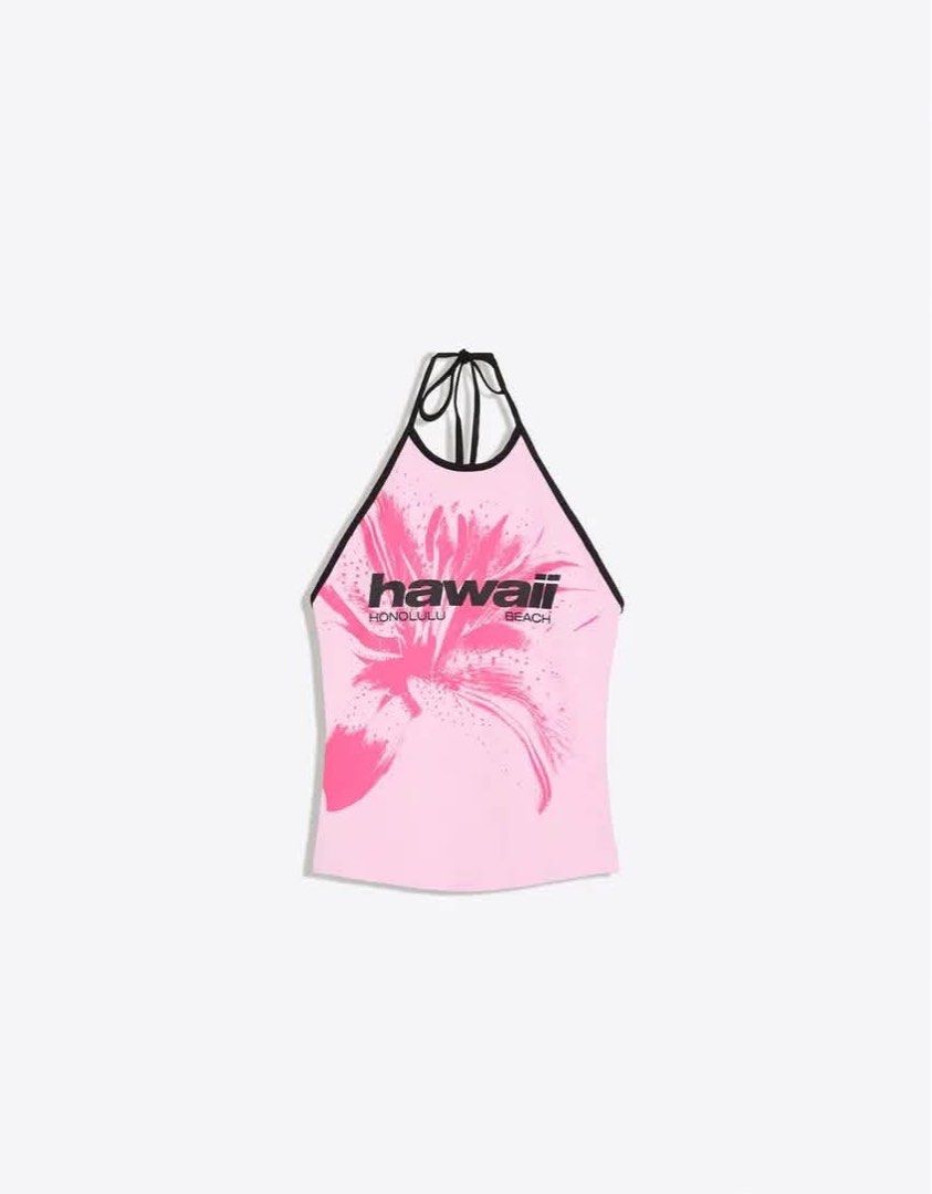 BERSHKA PINK SLEEVELESS TOP (Category: Sleeveless) located in Valenzuela. Submitted by msmlng (Listing ID 1466580321, Image 1). Description: brand new branded overruns — bought this for myself but masikip sya large on tag but i think best fit sa med .