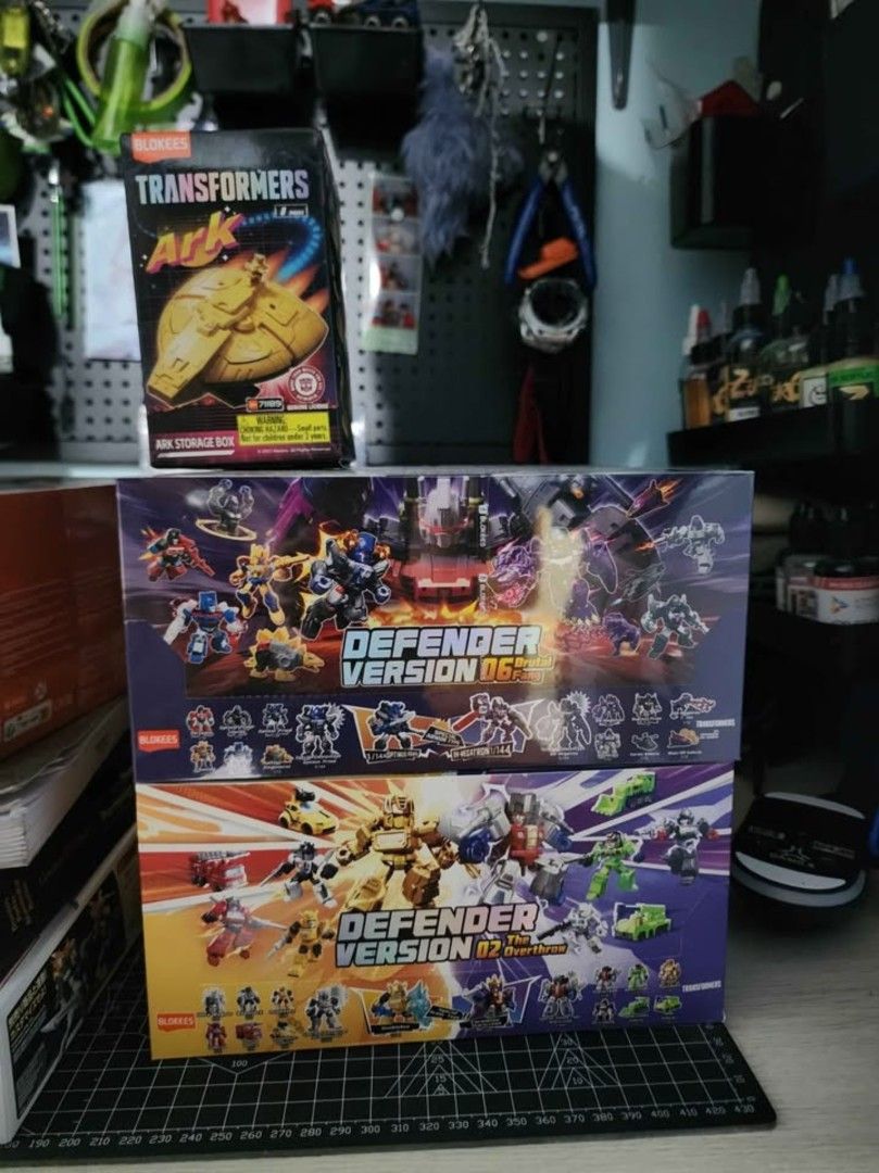 Blokees Transformers Defender Version 06 and 02 with Ark Storage Box (Category: Figurines & Statues) located in Quezon City. Submitted by kurtmilitante (Listing ID 1466698670, Image 1). Description: get BOTH + free Ark storage for only 2300. Both unopened rfs: no more space 😅 can do COD via LBC shouldered by the buyer.