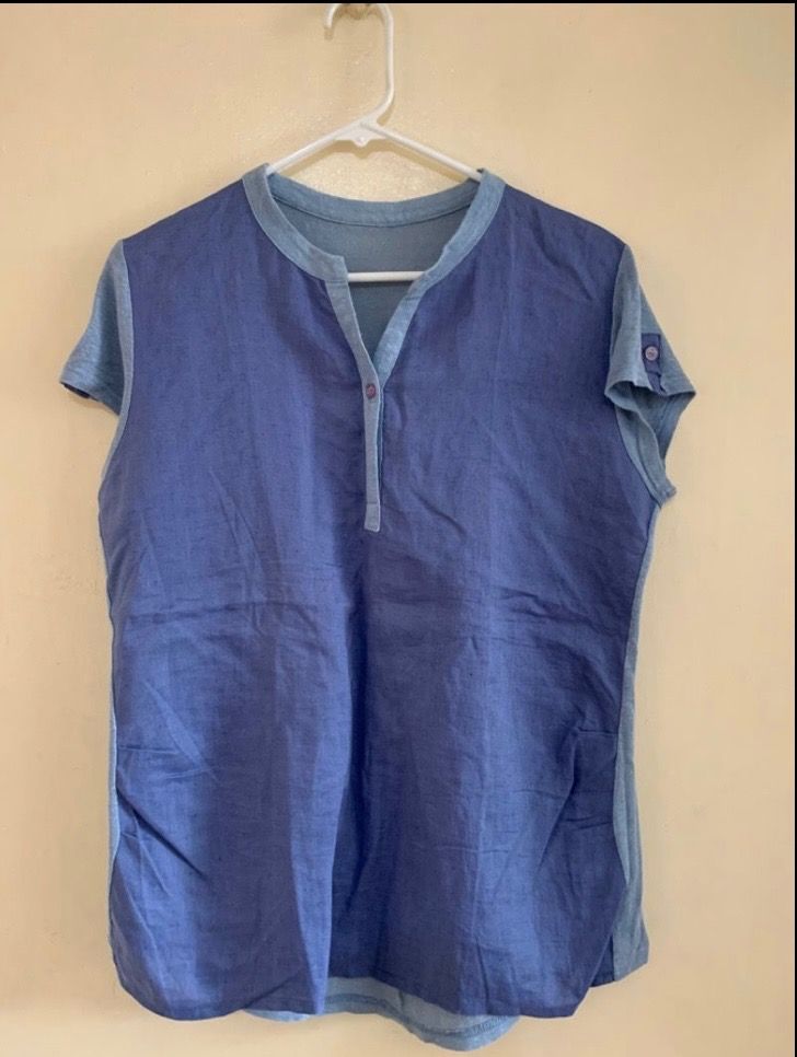 Blue Formal Blouse Womens (Category: Blouses) located in Valenzuela. Submitted by clickandshoppreloved (Listing ID 1466594797, Image 1). Description: Blue Formal Blouse Womens Onhand, Original Small Ontag, (26.5L x 19W) (Excellent Condition, Good As New).