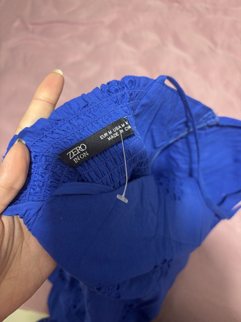 Blue linen dress (Category: Dresses) located in Manila. Submitted by declutterwithbeyuh (Listing ID 1466628177, Image 3). Description: .