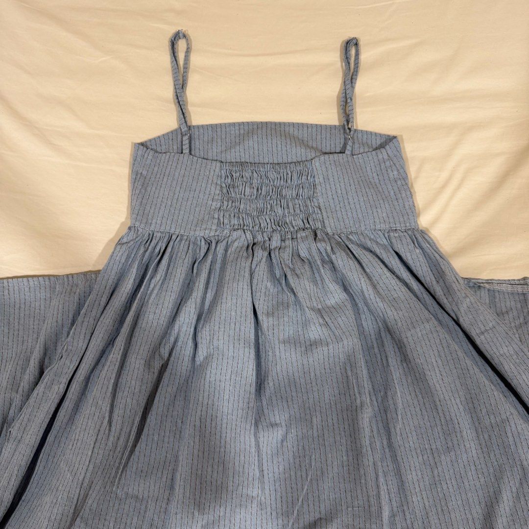 Blue Striped Dress (Category: Dresses) located in Manila. Submitted by jeanettetaneca (Listing ID 1466647316, Image 2). Description: - RFS: only bought and used this for a shoot! the cut and fit of the dress is not flattering on me and my body type haha - No when worn 😭 but will try to look for the shop where I got it! - LAST PRICE already! NO HAGGLING PLS.
