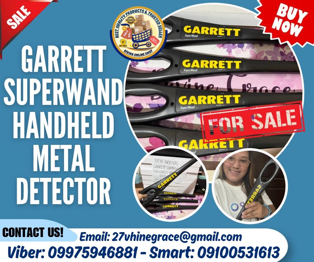 Body Scanner Security Garrett Handheld Metal Detector (Category: Security Systems & CCTV Cameras) located in Taguig. Submitted by richjoshuagold (Listing ID 1466645368, Image 1). Description: 📍HURRRYYYY!!! BUY NOW!!! & GET LESS DISCOUNT 📍WE'RE ON SALE ❗️ 🌏 We Can Deliver Nationwide 👉 AP Cargo, LBC & Lalamove- door to door (🛳️ Sea /✈️ Air Freight) ✅ 💯 Guaranteed Seller ✅ Good Quality Products ✅ 💯 Legit Distributor ✅ Complete Permits ✅ 1 Yea