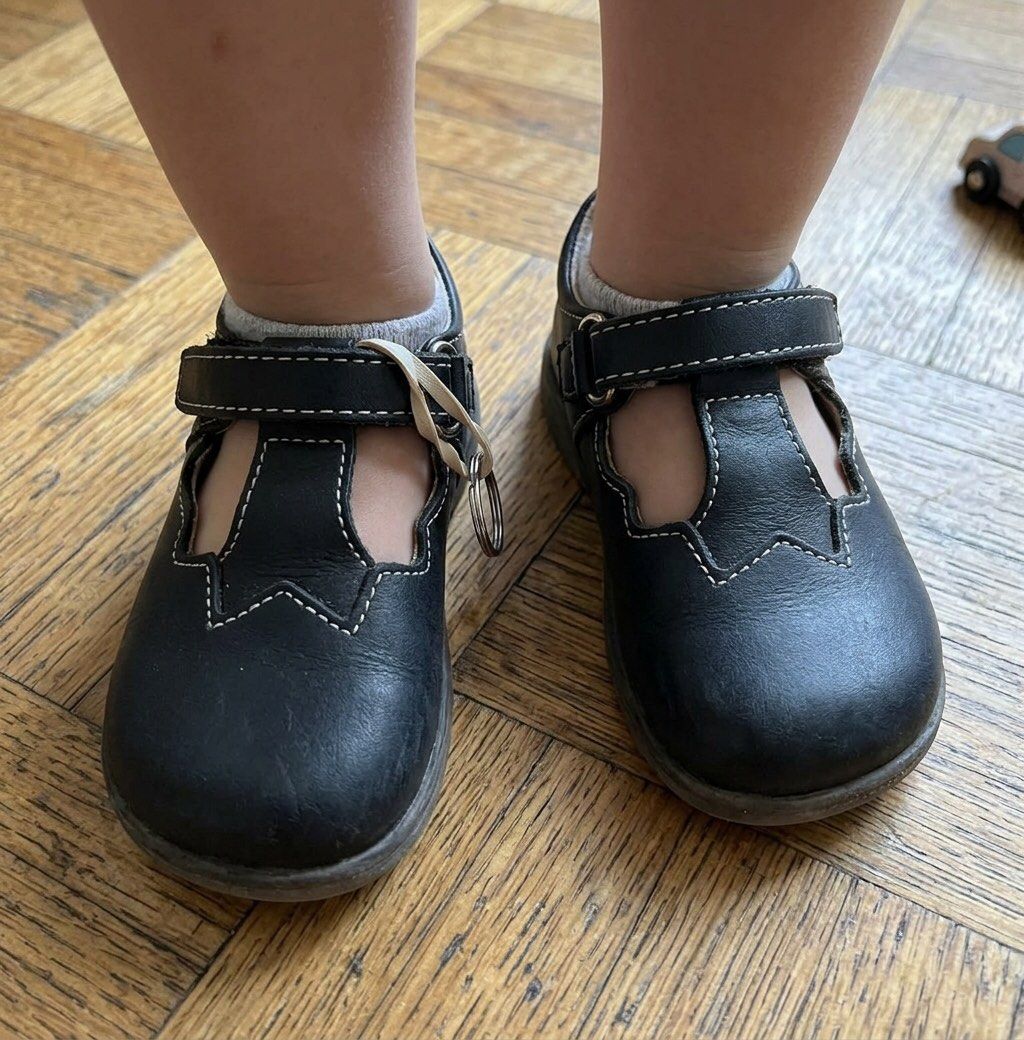 Branded Shoes for Your Babies (Category: Other Babies Going Out Needs) located in Taytay. Submitted by crisha14344 (Listing ID 1461141863, Image 3). Description: 600 na po Ang dalawa Both for 18 to 24 months old See Kai run - size 5 black Mary Jane-style Cat & Jack - size 5 blue/yellow sneakers.
