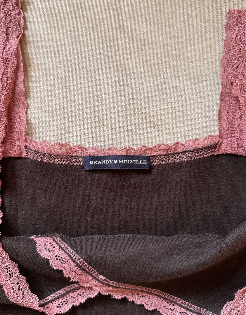 Brandy Melville Lace Tank top (Category: Sleeveless) located in Cabuyao City. Submitted by mcdreamyloveclub (Listing ID 1466575337, Image 2). Description: Worn twice lang :) Fits s-m.