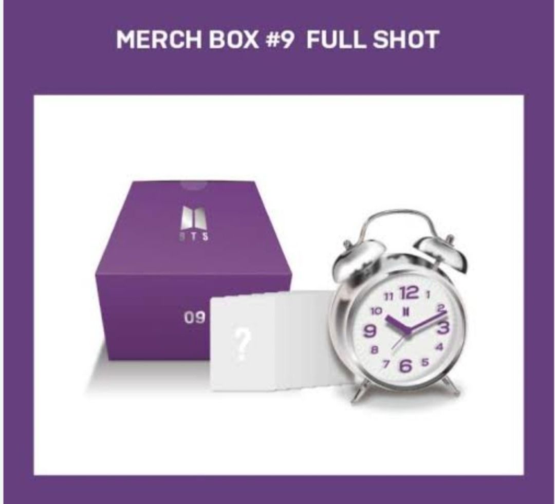 BTS MERCH BOX 9 (Category: K-Wave Merchandise) located in Manila. Submitted by Kpopatmnl (Listing ID 1466707637, Image 1). Description: ON HAND BRAND NEW SEALED COMPLETE INCLUSION +LSF.