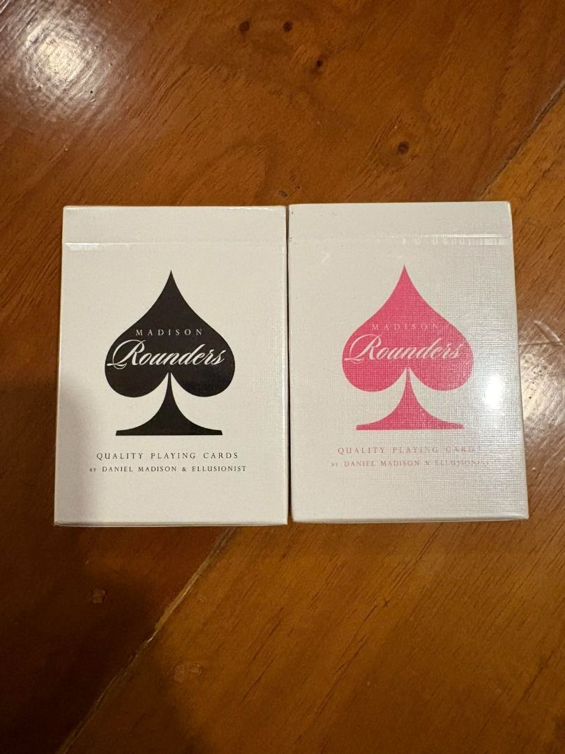 [BUNDLE] Madison Rounders Playing Cards (Category: Board Games & Puzzles) located in Pasig City. Submitted by frc_sells (Listing ID 1466725638, Image 1). Description: Brand new, never opened. Still sealed..
