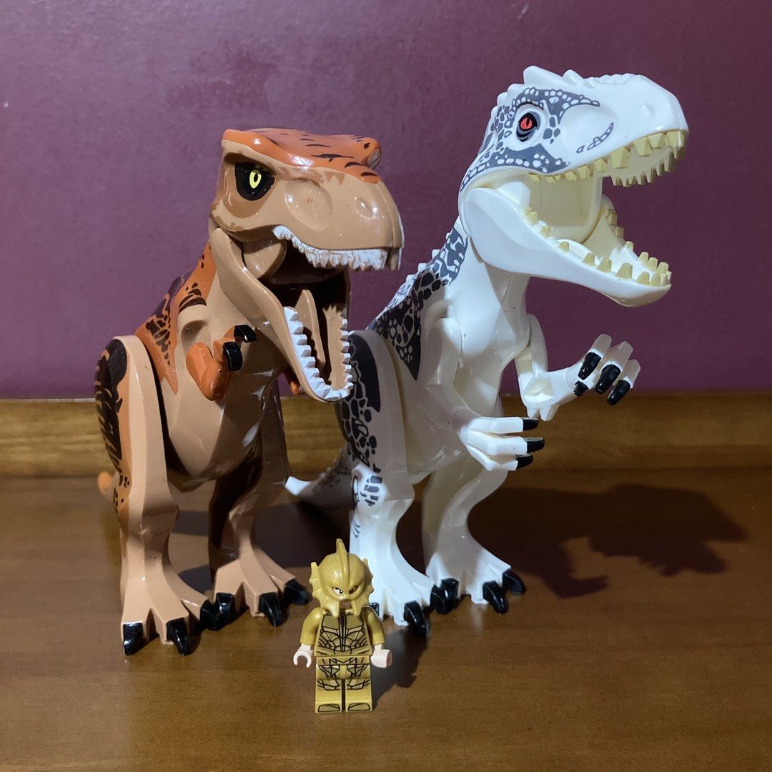 Bundle of 2 Dinosuars (Category: Lego & Building Sets) located in Mandaluyong City. Submitted by booksforkeeps (Listing ID 1466631622, Image 2). Description: NOTE: Lego Minifigure is not included. For size reference only. Used / Played With / Displayed May need cleaning Previously glued but can still be properly detached and re-attached Some joints are a bit loose May be compatible with other building bricks sets Will ship disassembled Selling As