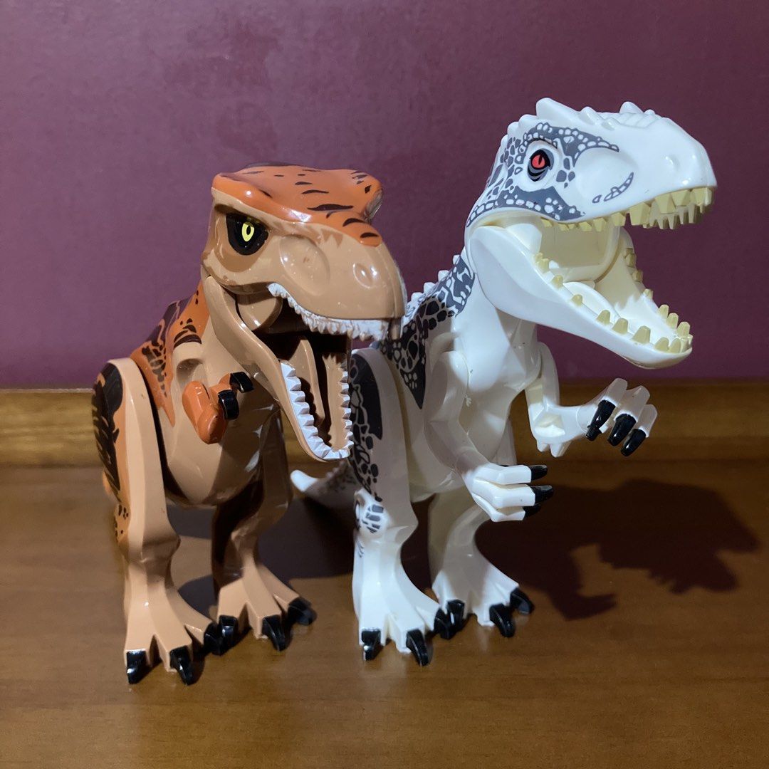 Bundle of 2 Dinosuars (Category: Lego & Building Sets) located in Mandaluyong City. Submitted by booksforkeeps (Listing ID 1466631622, Image 1). Description: NOTE: Lego Minifigure is not included. For size reference only. Used / Played With / Displayed May need cleaning Previously glued but can still be properly detached and re-attached Some joints are a bit loose May be compatible with other building bricks sets Will ship disassembled Selling As