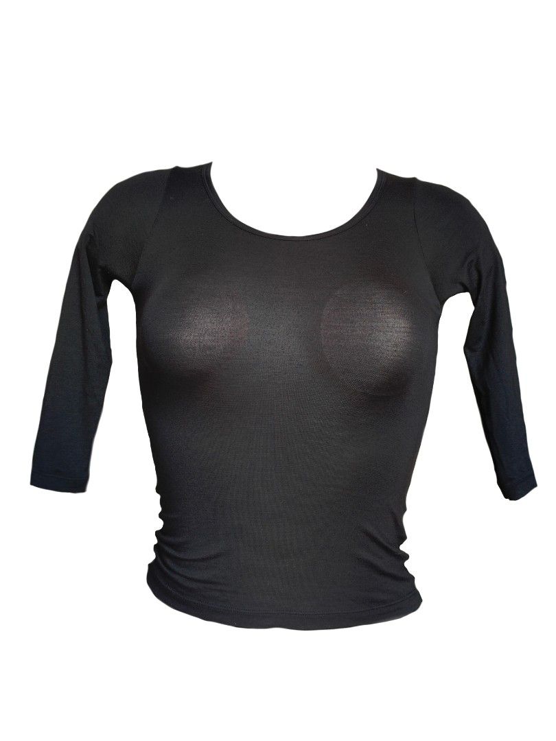 Bundle of 5 assorted crop tops and tees (Category: Shirts) located in Manila. Submitted by thriftythreads1903 (Listing ID 1466586493, Image 3). Description: - Bundle of 5 versatile everyday tops - Includes: ribbed short-sleeve crop tops (scoop neck), pink ringer tee, black long-sleeve scoop neck, and white off-the-shoulder long-sleeve top - Made with soft and comfortable stretch fabrics - Great variety of styles and colors for easy mixing and mat