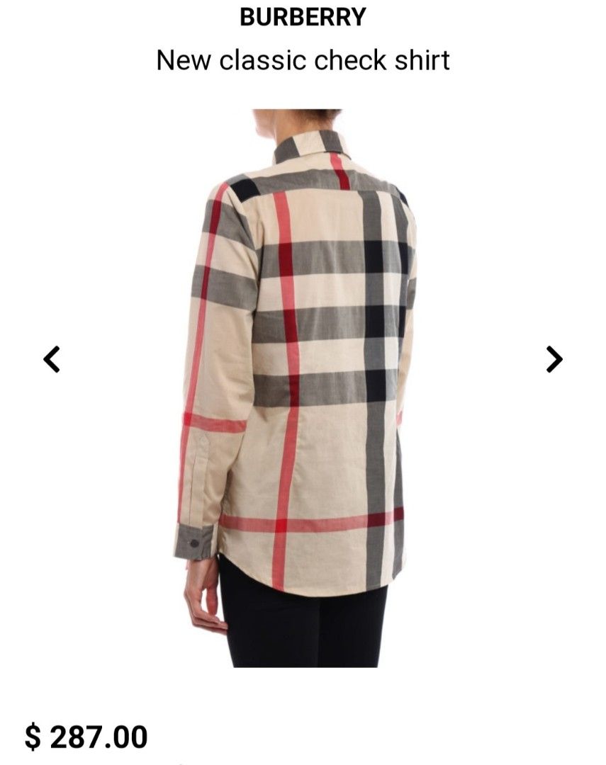 Burberry New Classic Check long-sleeves (Category: Longsleeves) located in Manila. Submitted by PrinceDani.Clothing (Listing ID 1466728822, Image 2). Description: Burberry classic long-sleeves small on tag large fit 20in width 27in length excellent condition .