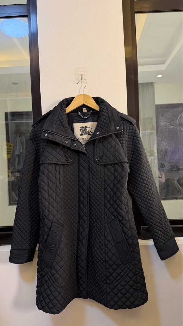 Burberry Quilted Jacket Black (Category: Coats, Jackets and Outerwear) located in Paranaque City. Submitted by preluxeshop_ph (Listing ID 1466760756, Image 2). Description: Burberry Quilted Jacket Black - Timeless button-up front design - Convenient pockets - Made with 100% polyester - Versatile for layering.