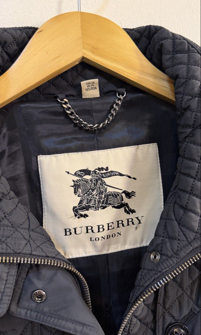 Burberry Quilted Jacket Black (Category: Coats, Jackets and Outerwear) located in Paranaque City. Submitted by preluxeshop_ph (Listing ID 1466760756, Image 3). Description: Burberry Quilted Jacket Black - Timeless button-up front design - Convenient pockets - Made with 100% polyester - Versatile for layering.