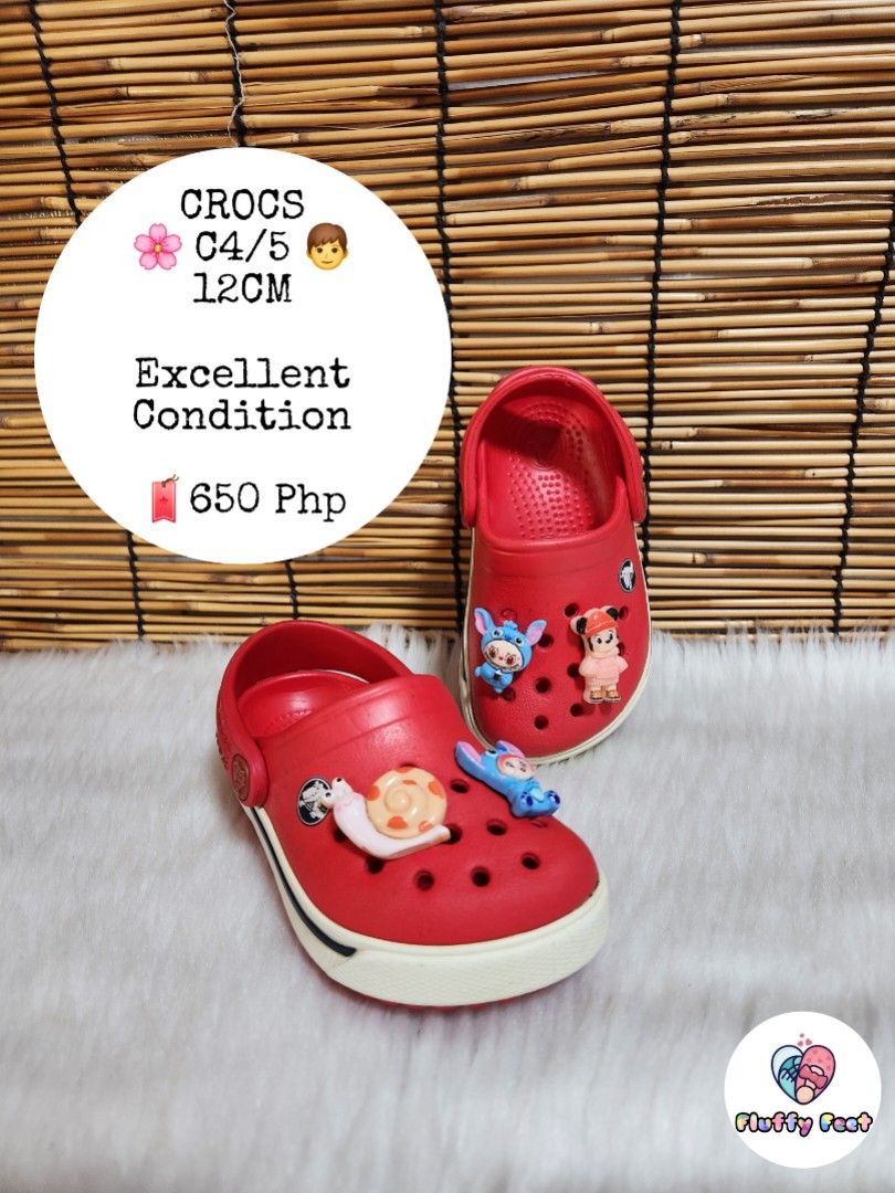 C4/5- Preloved Original Crocs for kids (Category: Babies & Kids Fashion) located in Navotas City. Submitted by FluffyFeet (Listing ID 1466737585, Image 1). Description: NEW ARRIVAL❗️ This is a PRELOVED ORIGINAL CROCS FOR KIDS‼️ Please managed your expectations ❤️ 📌 Strictly MINE NOW, PAY NOW ONLY❗️ (Unless suki na po na maayos kausap at iwas cancellation) 📌 You may ask for other photos before placing order/s STRICTLY NO RETURN, NO EXCHANGE UNLE