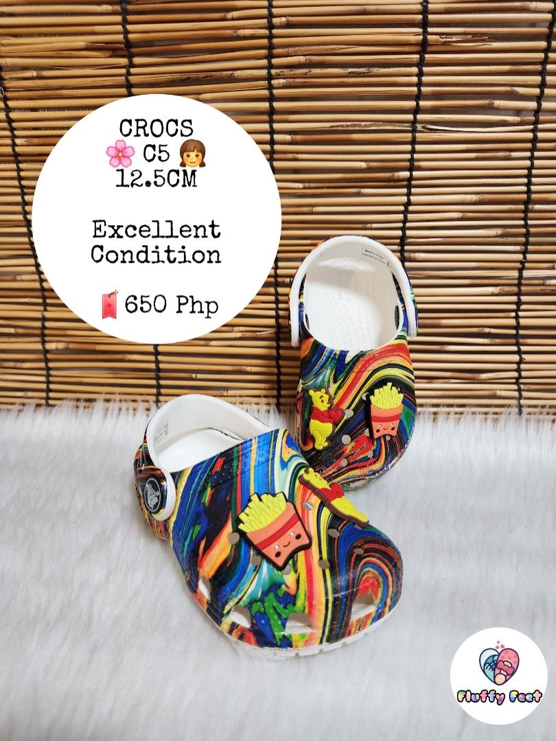 C5- Preloved Original Crocs for kids (Category: Babies & Kids Fashion) located in Navotas City. Submitted by FluffyFeet (Listing ID 1466584313, Image 1). Description: NEW ARRIVAL❗️ This is a PRELOVED ORIGINAL CROCS FOR KIDS‼️ Please managed your expectations ❤️ 📌 Strictly MINE NOW, PAY NOW ONLY❗️ (Unless suki na po na maayos kausap at iwas cancellation) 📌 You may ask for other photos before placing order/s STRICTLY NO RETURN, NO EXCHANGE UNLESS