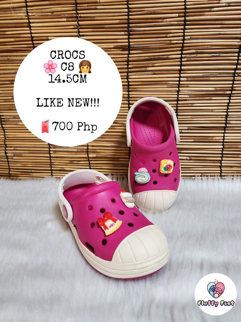 C8- Preloved Original Crocs for kids (Category: Babies & Kids Fashion) located in Navotas City. Submitted by FluffyFeet (Listing ID 1466735913, Image 1). Description: NEW ARRIVAL❗️ This is a PRELOVED ORIGINAL CROCS FOR KIDS‼️ Please managed your expectations ❤️ 📌 Strictly MINE NOW, PAY NOW ONLY❗️ (Unless suki na po na maayos kausap at iwas cancellation) 📌 You may ask for other photos before placing order/s STRICTLY NO RETURN, NO EXCHANGE UNLESS