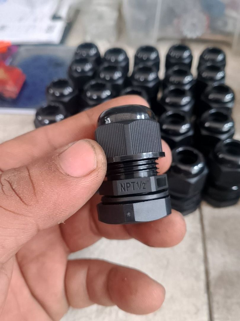 Cable Gland Specs: 1/2" NPT type black (Category: Everything Else Others) located in Manila. Submitted by 09171479278_elsie. (Listing ID 1466632970, Image 2). Description: Cable Gland Specs: 1/2" NPT type black.