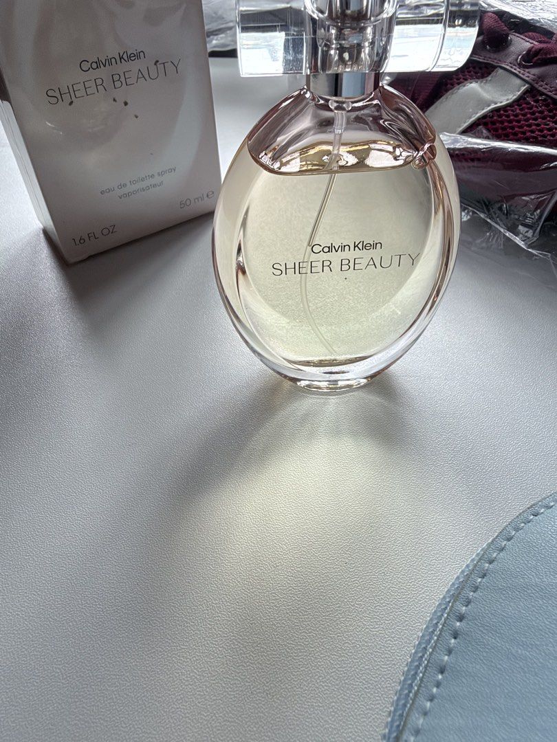 Calvin klein sheer beauty 50mL (Category: Fragrance & Deodorants) located in Makati City. Submitted by withlovekhl (Listing ID 1466701874, Image 3). Description: original. sprayed couple times but not my scent eh ◡̈ no asking of last price! Fixed ◡̈.