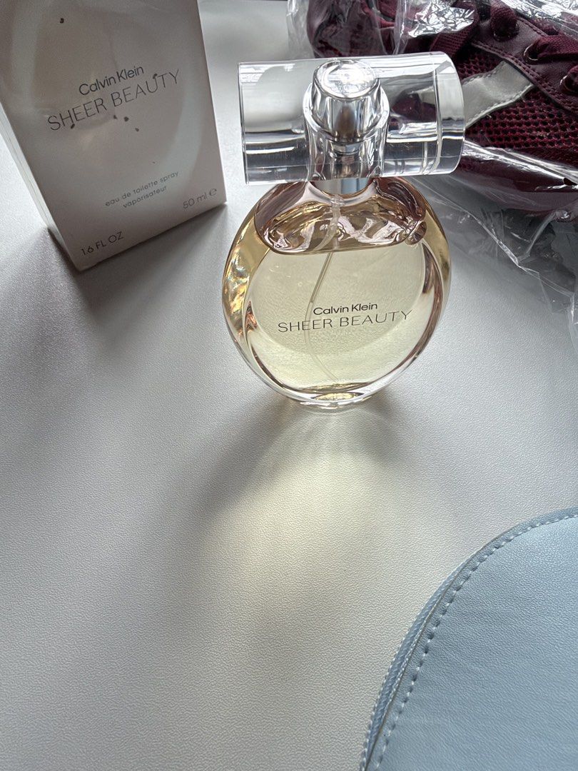 Calvin klein sheer beauty 50mL (Category: Fragrance & Deodorants) located in Makati City. Submitted by withlovekhl (Listing ID 1466701874, Image 2). Description: original. sprayed couple times but not my scent eh ◡̈ no asking of last price! Fixed ◡̈.