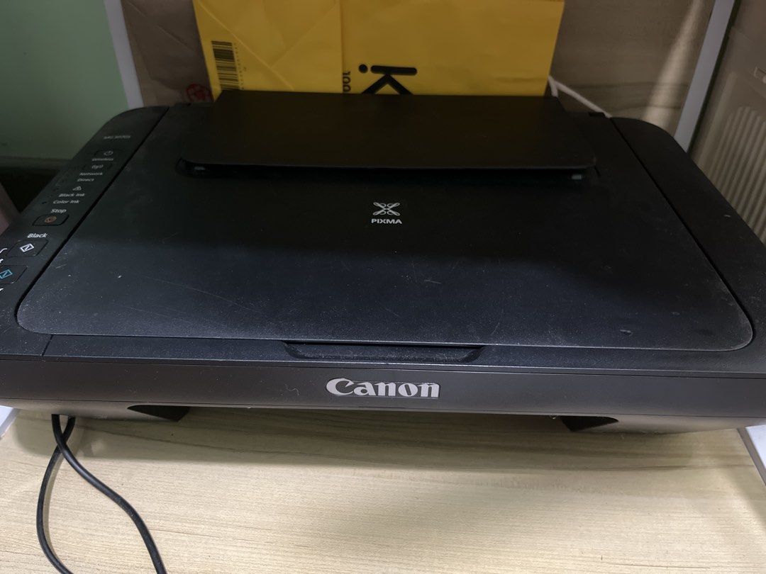Canon Pixma MG3070s Printer (Category: Printers, Scanners & Copiers) located in Imus. Submitted by sjbrz (Listing ID 1466679597, Image 1). Description: Canon Pixma Wireless Multifunction Printer - Condition: blinking ink lights, not original ink used - pwede pang mapaayos, with box pa - gcash/maya payment - lalamove delivery, shouldered by buyer .