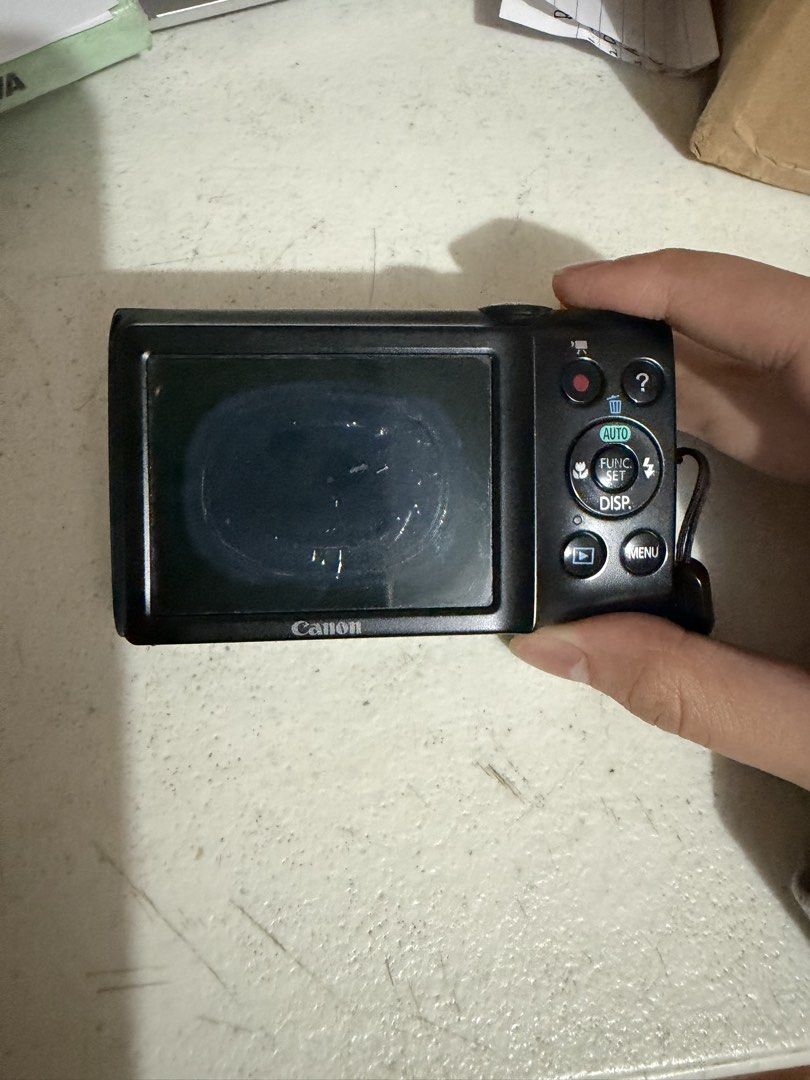 Canon powershot A2300 (Category: Cameras) located in Caloocan City. Submitted by swiftwolf_23ec83 (Listing ID 1466687877, Image 1). Description: ‼️‼️‼️READ BEFORE PURCHASING‼️‼️‼️ The camera flashes a lens error warning whenever opened. You may be able to fix it if brought to a technician. Missing a few screws (see pictures before buying) Comes with battery and charger upon purchasing Buyer must shoulder SF.
