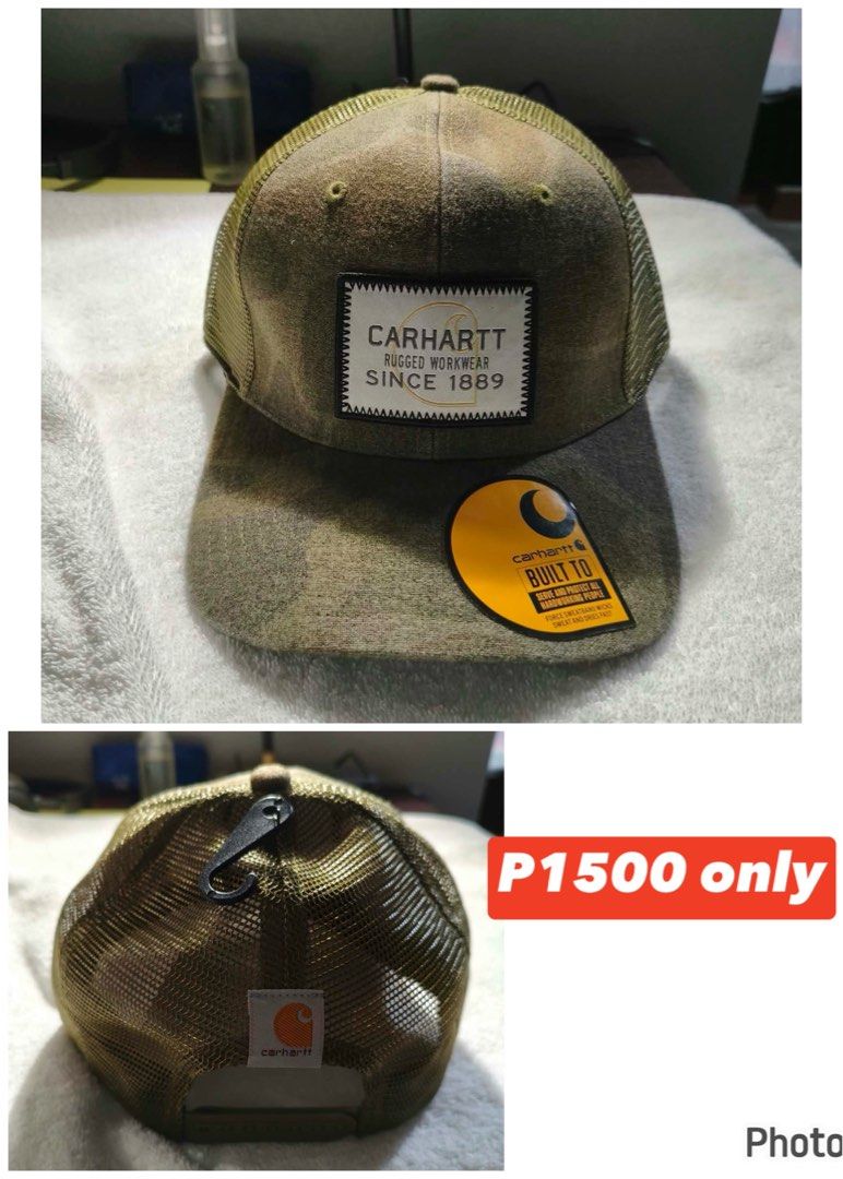 carhartt camouflage hat (Category: Caps & Hats) located in Calamba. Submitted by teamosulitshop (Listing ID 1466641819, Image 1). Description: 2 pcs available original from US eta Nov2026.