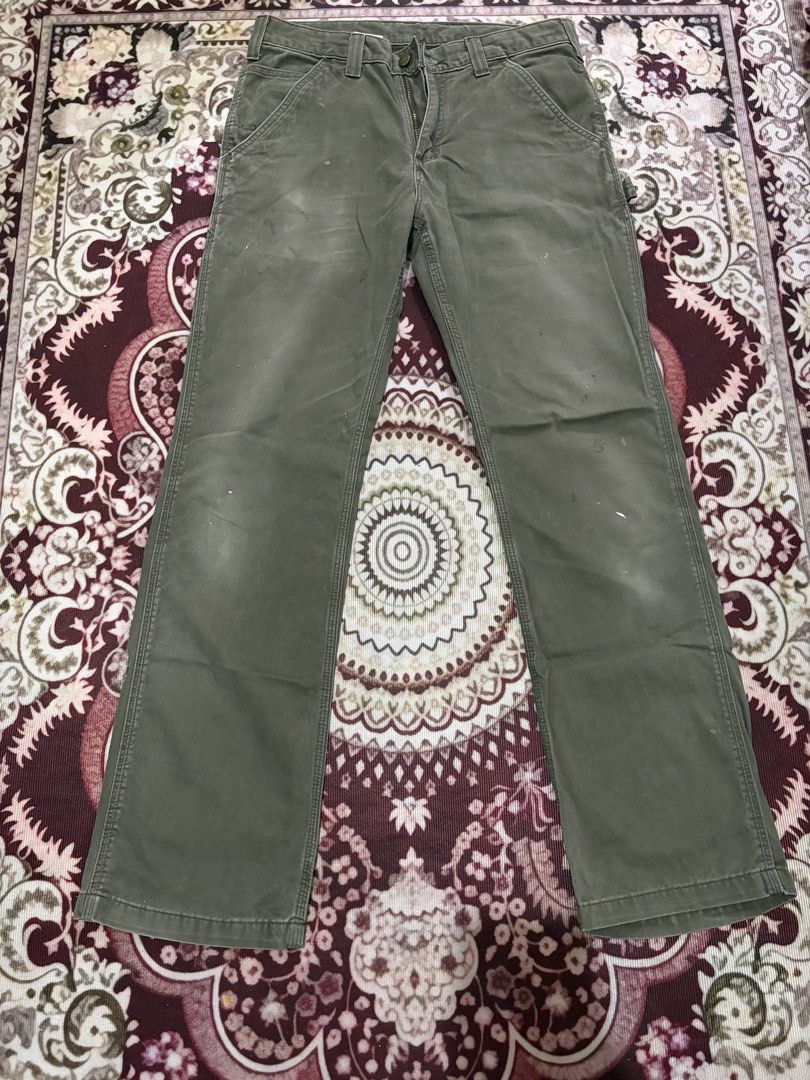 Carhartt Carpenter Pants (Category: Jeans) located in Abucay. Submitted by thrifttville (Listing ID 1466724420, Image 2). Description: 32Waist 11.5Thigh 8.5LegOpen 41Length.