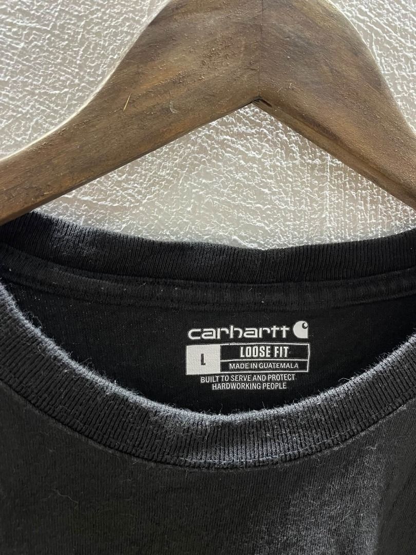 CARHARTT SCRIPT (Category: Tshirts & Polo Shirts ) located in Caloocan City. Submitted by j3ngsanity (Listing ID 1466701278, Image 3). Description: GOOD AS NEW NEED WASH ONLY DIMES : 25x30 SIZE LARGE ON TAG BEST FIT XL .