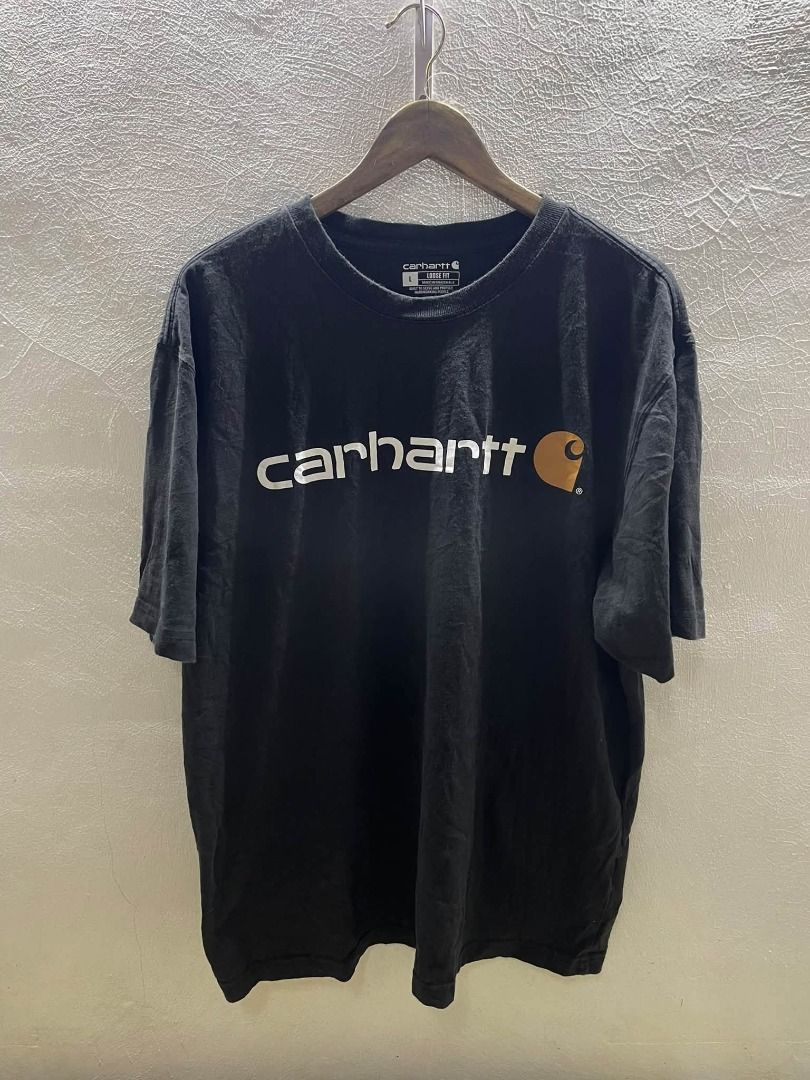 CARHARTT SCRIPT (Category: Tshirts & Polo Shirts ) located in Caloocan City. Submitted by j3ngsanity (Listing ID 1466701278, Image 1). Description: GOOD AS NEW NEED WASH ONLY DIMES : 25x30 SIZE LARGE ON TAG BEST FIT XL .