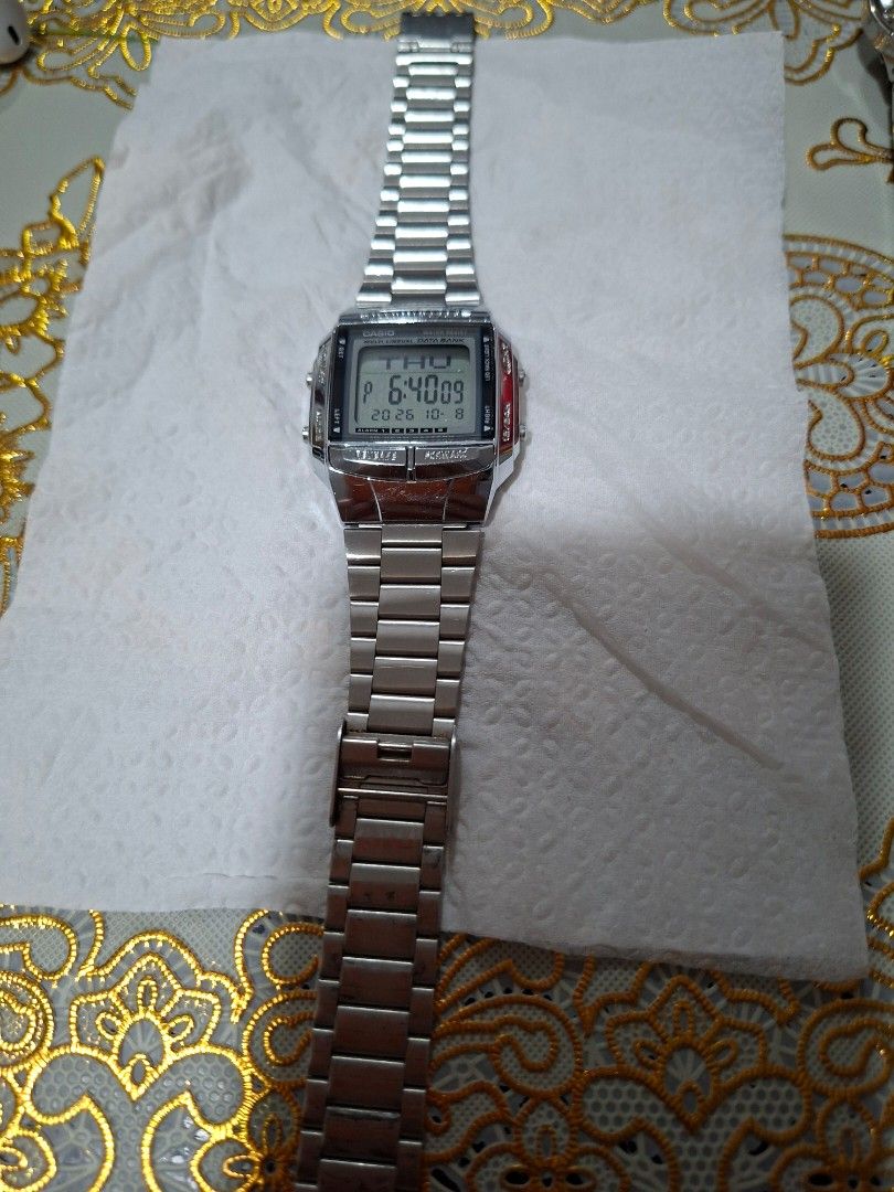 Casio DB-360 Databank Digital Watch (Category: Women's Watches) located in Bulacan. Submitted by rafaesarisari (Listing ID 1466672156, Image 1). Description: - Model: Casio DB-360 Digital Watch - Material: Stainless steel bracelet, fully intact with secure clasp - Origin: Made in Thailand - Key Features: Telememo 30, 5 multi-function alarms, countdown timer, dual time, and 13 languages - Condition: Digital display is clear and working perfectly; 