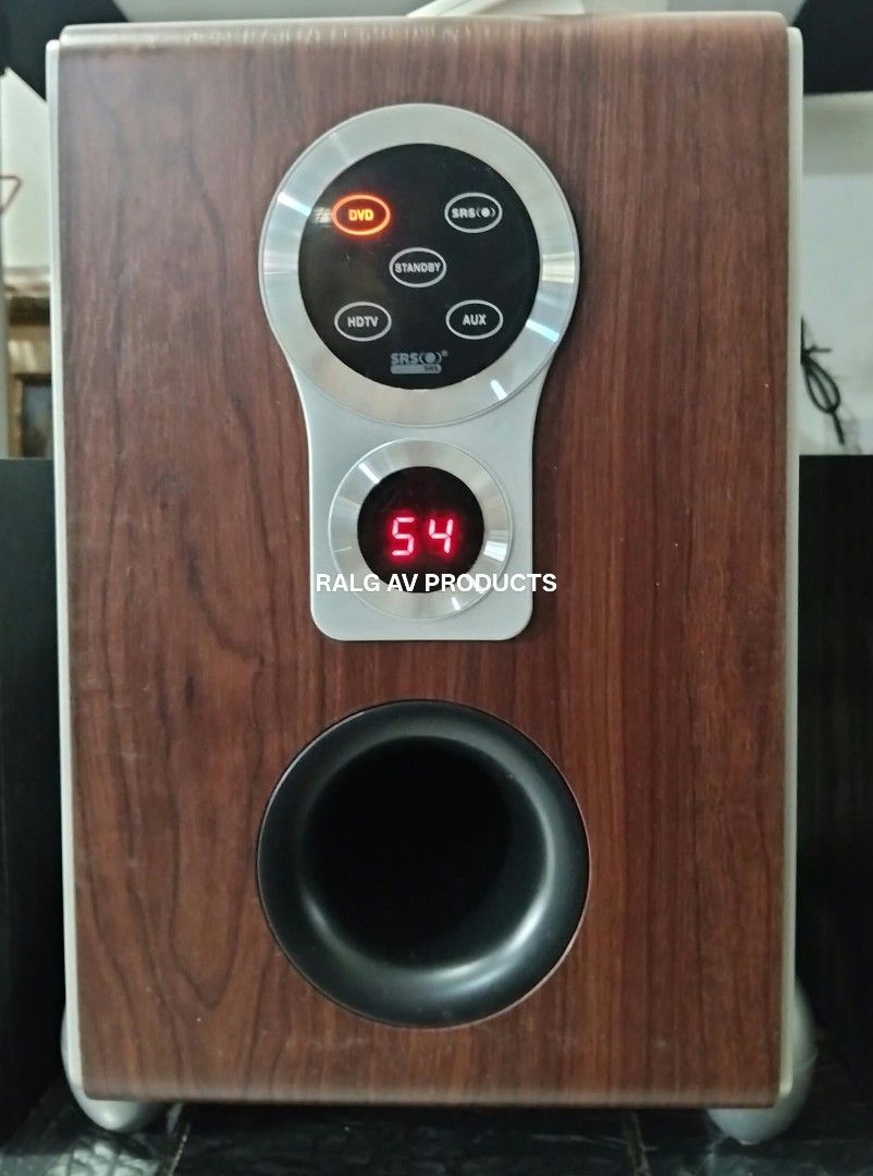 CAV/Panasonic Speaker System with Subwoofer and Remote (Category: Soundbars, Speakers & Amplifiers) located in Bulacan. Submitted by ronald277077025 (Listing ID 1466604442, Image 3). Description: CAV 2.1 ACTIVE SUBWOOFER WITH PANASONIC 2 WAY BOOKSHELF SPEAKER SW-260 (SUBWOOFER) ORIGINAL REMOTE INCLUDED 6.5" SUBCONE WOOFER MULITIPLE INPUT W31 x H35 x D32 CM SB-PM48 4" CONE WOOFER HI FI TWEETER W14.5 x H22.5 x D19.5 CM BASS REFLEX FULLY OPERATIONAL