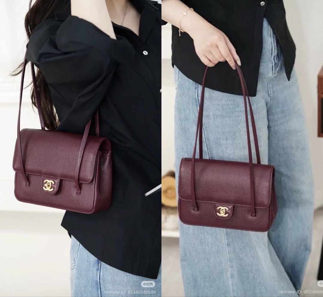 CC Preppy Mini Shoulder Bag (Category: Shoulder Bags) located in Quezon City. Submitted by chic.bags (Listing ID 1466743671, Image 3). Description: With holo sticker code With micro chip code Caviar leather Pure leather kining With dust bag Good as new No issue Actual photo posted Japan preloved Mop; gcash.