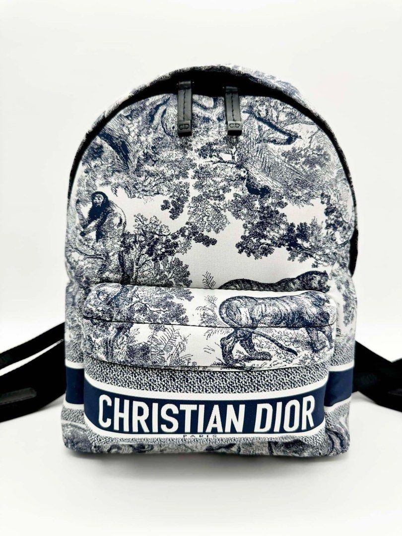 CD Toile de Jouy Backpack Bag (Category: Backpacks) located in Tiaong. Submitted by purseloveph (Listing ID 1466759459, Image 1). Description: ❣️PLEASE TAKE THE TIME TO READ❣️ Dior Toile De Jouy Small Diortravel Backpack Dior Nylon Technical Fabric Toile De Jouy Small Diortravel Backpack Blue Approx: L 8” x H 11” x W 4 inches 📌ONHAND? Yes 📌STILL AVAILABLE? Item not marked as sold means available ❌NO LALAMOVE/GRAB ETC. ❌NO COD ❌NO RESERVATION ❌N