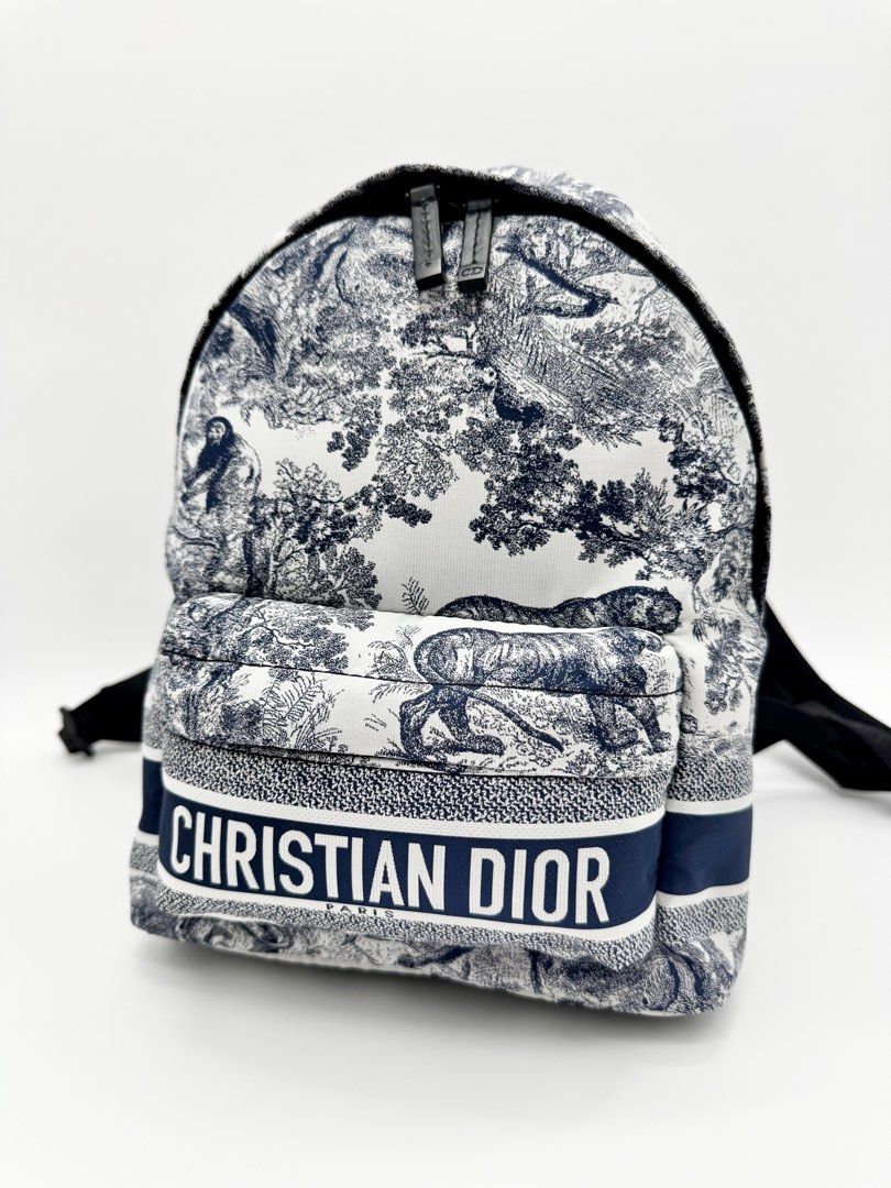 CD Toile de Jouy Backpack Bag (Category: Backpacks) located in Tiaong. Submitted by purseloveph (Listing ID 1466759459, Image 3). Description: ❣️PLEASE TAKE THE TIME TO READ❣️ Dior Toile De Jouy Small Diortravel Backpack Dior Nylon Technical Fabric Toile De Jouy Small Diortravel Backpack Blue Approx: L 8” x H 11” x W 4 inches 📌ONHAND? Yes 📌STILL AVAILABLE? Item not marked as sold means available ❌NO LALAMOVE/GRAB ETC. ❌NO COD ❌NO RESERVATION ❌N