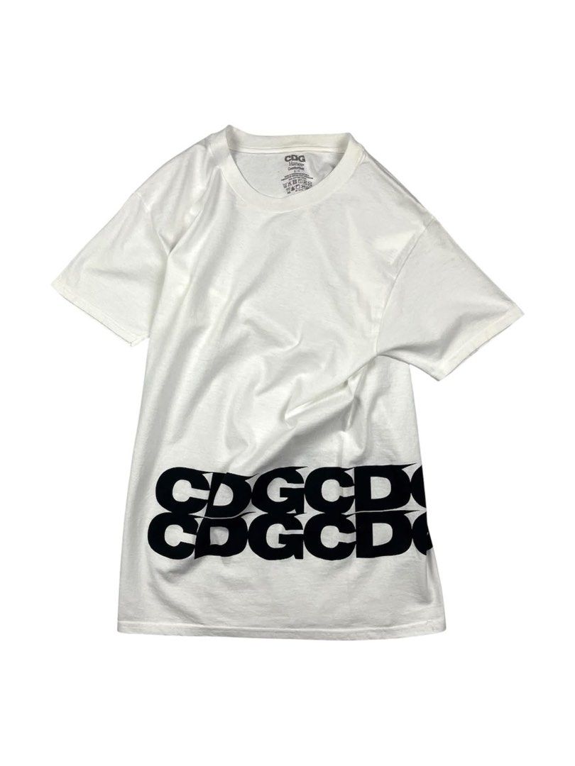 CDG Comme des Garçons x Hanes - Tagless Tee (Category: Tshirts & Polo Shirts ) located in Puerto Princesa. Submitted by rrugsgallery (Listing ID 1466727096, Image 3). Description: CDG Comme des Garçons x Hanes - Tagless Tee Tagged Size: Small Dimensions Length: 28 Width: 17 Condition: Excellent Color rate: 10 Flaws: None.