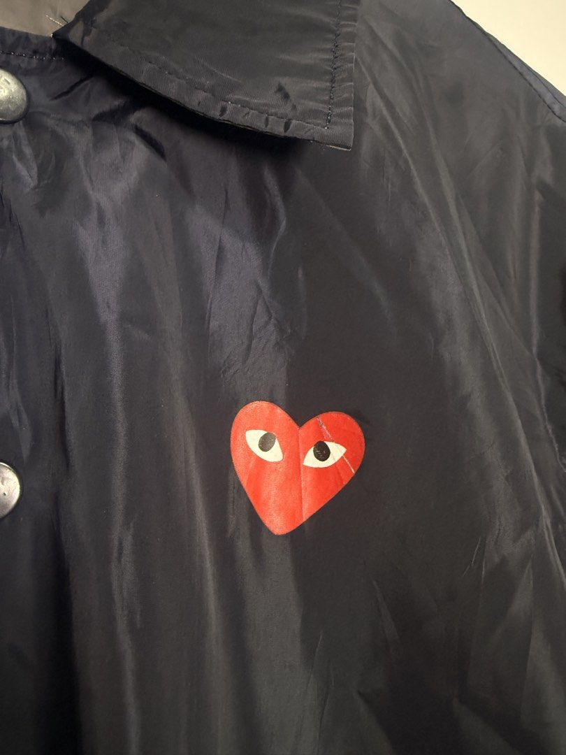 CDG Good Design Shop Reversible Jacket (Category: Coats, Jackets and Outerwear) located in Binan City. Submitted by the.nocturne.ones (Listing ID 1466583309, Image 3). Description: Send offers! Flaw : Cracked prints, signs of usage Chest - 24” Length - 28.5” Sleeve Length - 26” .