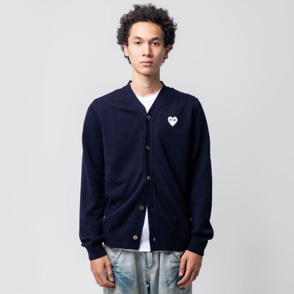 Cdg Play cardigan! (Category: Coats, Jackets and Outerwear) located in General Trias. Submitted by luxfinds2019 (Listing ID 1466771647, Image 1). Description: Cdg Play cardigan! 1,999 shipped Small 19by25 Stretch Authentic 💯 Excellent to new 💯 No issue Ganda😎 Loc laguna Pm.