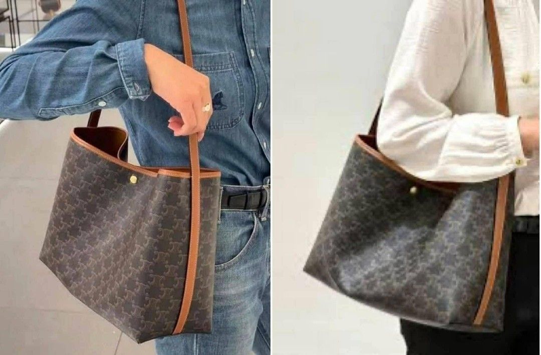 Celine Shopping Bag (Category: Shoulder Bags) located in Quezon City. Submitted by luxxechic (Listing ID 1466566847, Image 2). Description: coded with pouch with dust bag adjustable strap good asnew no issue actual photo posted japan preloved mop: gcash.
