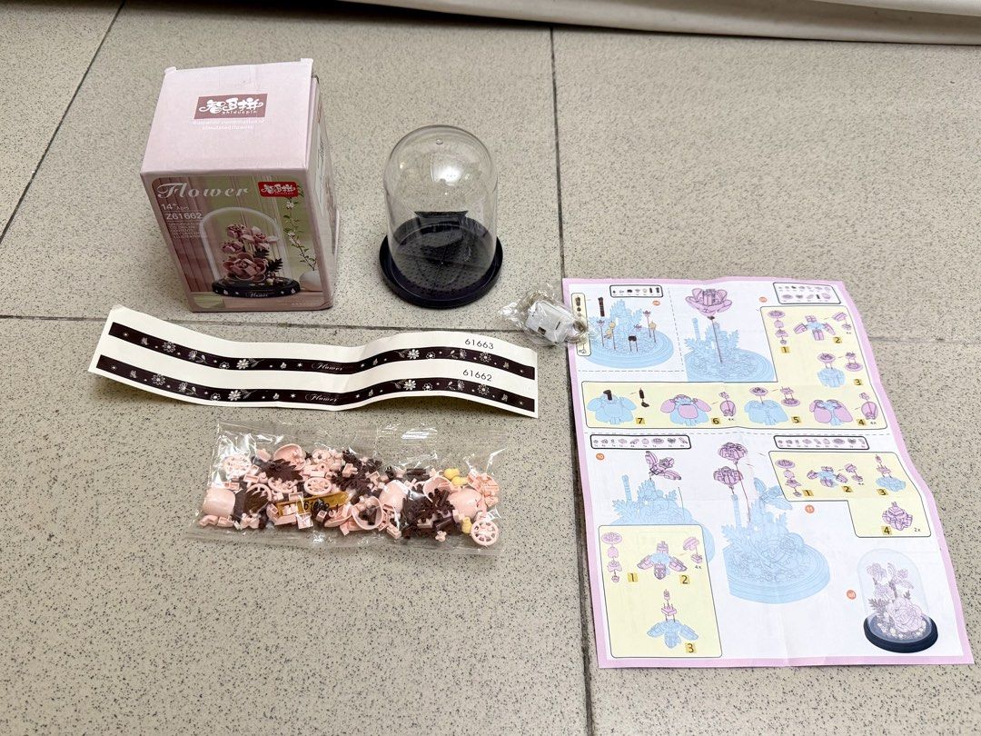 Champagne Rose Building Bricks Set (Category: Board Games & Puzzles) located in Bulacan. Submitted by closetbyally (Listing ID 1466604879, Image 2). Description: Inclusions nasa photos na Never use. Looks new pa BAWAL SA MAARTE/MASELAN ❌ RFS: Decluttering Pls read before ordering. Actual pic posted All prices are fixed. No haggling Strictly PAYMENT FIRST & Shipping only We can also do lalamove if rush No meetups, No COD With shipping fee. No free