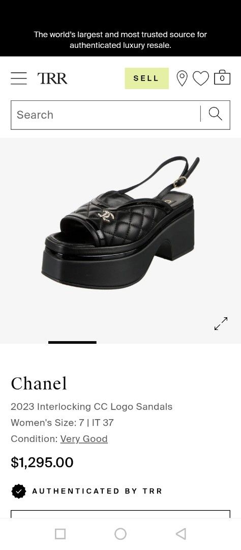 CHANEL PLATFORM SANDALS (Category: Sandals) located in Bulacan. Submitted by joanagwen (Listing ID 1466720415, Image 1). Description: CH@N3L PLATFORM SANDALS Size 37 on tag .