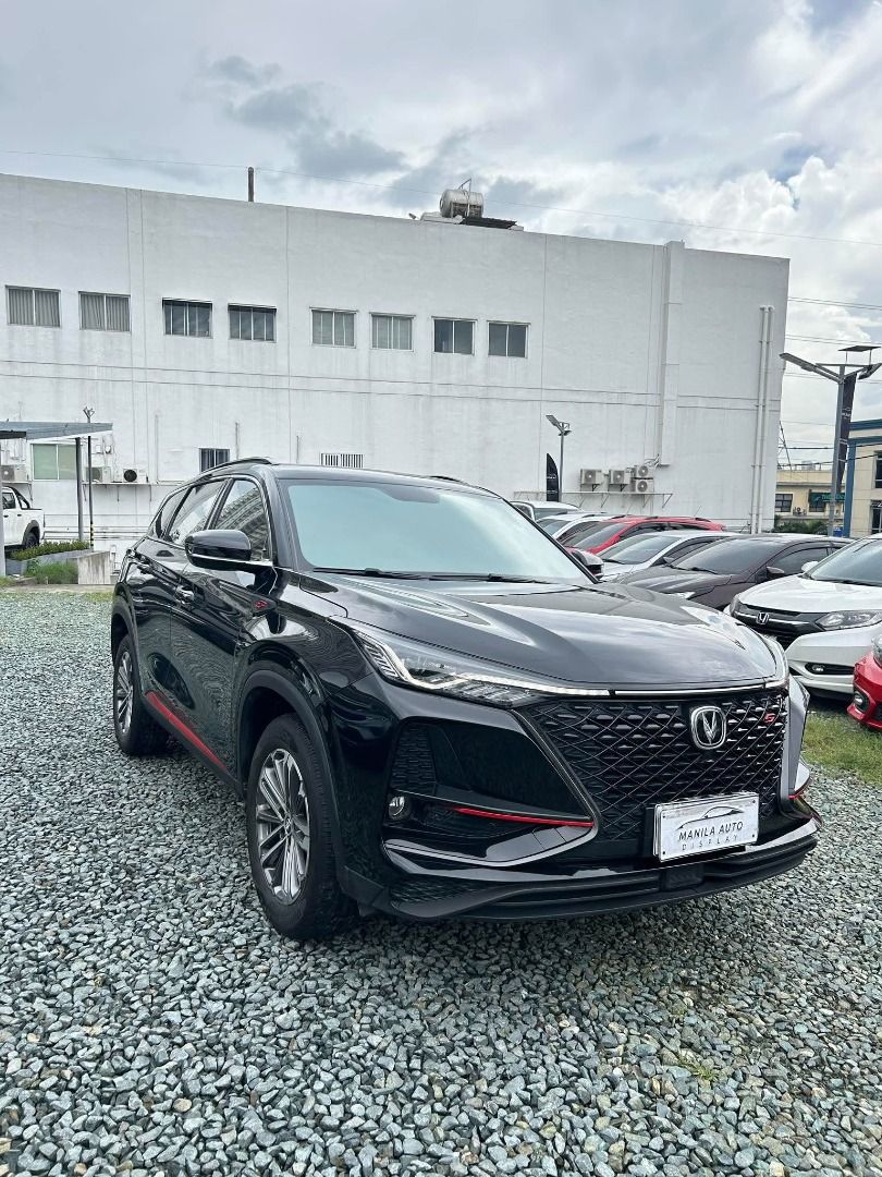 Changan CS75 Plus Auto (Category: Used Cars) located in Pasig City. Submitted by pureocean-057512 (Listing ID 1466584234, Image 3). Description: 2022 CHANGAN CS75 PLUS 1.4L GAS AUTOMATIC TRANSMISSION Downpayment: ₱488,000 ✅ ZERO PROCESSING UNTIL OCT 17 ONLY ✅ ⚠️5 SLOTS LEFT ONLY⚠️ Black 22tkms mileage 1.5L Gasoline Engine Automatic Transmission 1 ending plate Sunroof Spare key Air Conditioning Adjustable Driver Seat Multi-Function Steering Wheel 