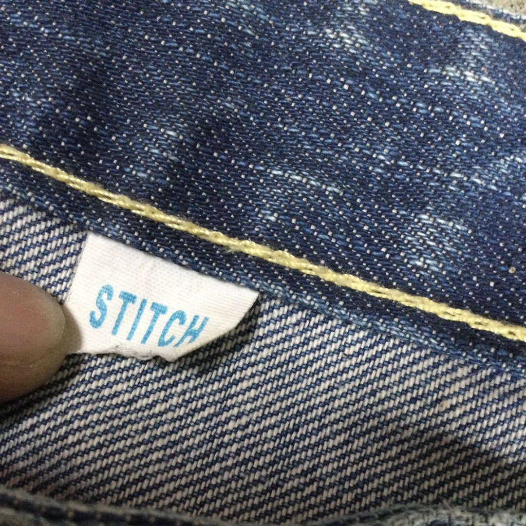 Chevignon Selvedge Denim Jeans (Category: Jeans) located in Binangonan. Submitted by ininnep (Listing ID 1466761356, Image 3). Description: Brand: CHEVIGNON — iconic French denim brand founded in 1969, famous for classic high-quality denim Line/Series: STITCH — you can see the “STITCH” inner label, indicating this is Chevignon’s Stitch line, known for distinctive pocket stitching details Material: 100% cotton Size: 26 Color: Medium-dark blue wash
