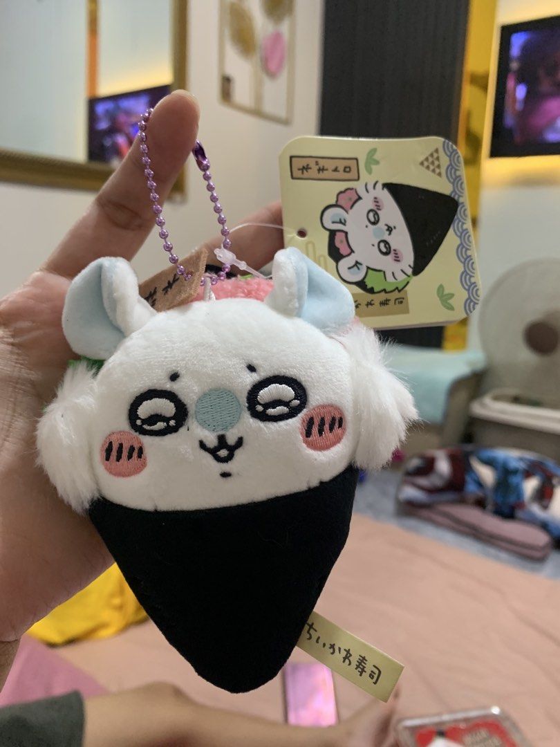 Chiikawa sushi Momonga plush charm (Category: Plushies & Soft Toys) located in Cabiao. Submitted by imeon13 (Listing ID 1466765608, Image 1). Description: .