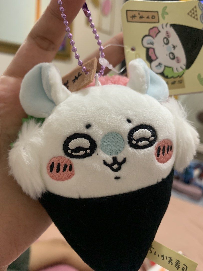 Chiikawa sushi Momonga plush charm (Category: Plushies & Soft Toys) located in Cabiao. Submitted by imeon13 (Listing ID 1466765608, Image 2). Description: .